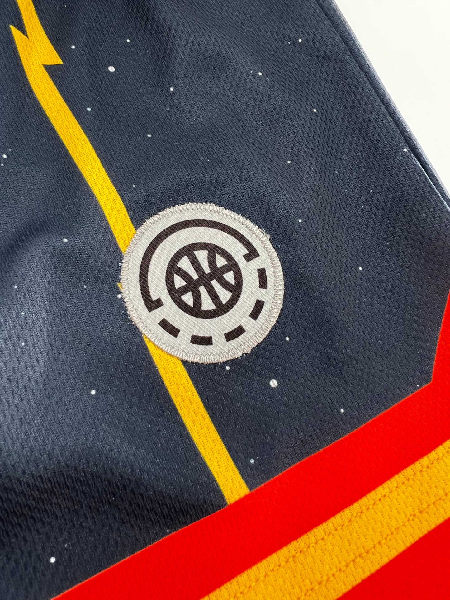 Shirts & Skins Raptors Space Short (Navy/Gold/Orange) Close-up