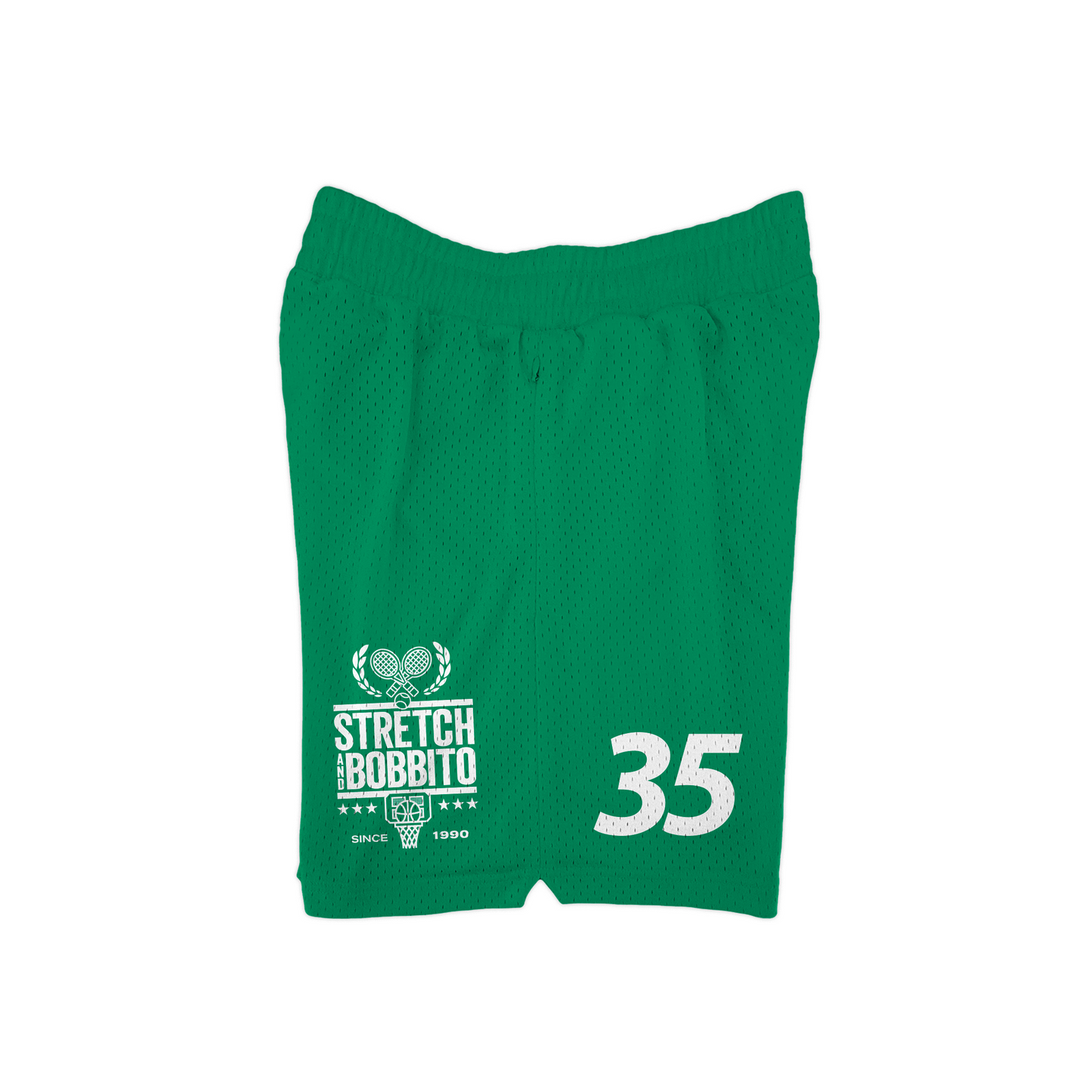 Stretch and Bobbito Got’Chu Open Court Mesh Short (5” Inseam) Left Side