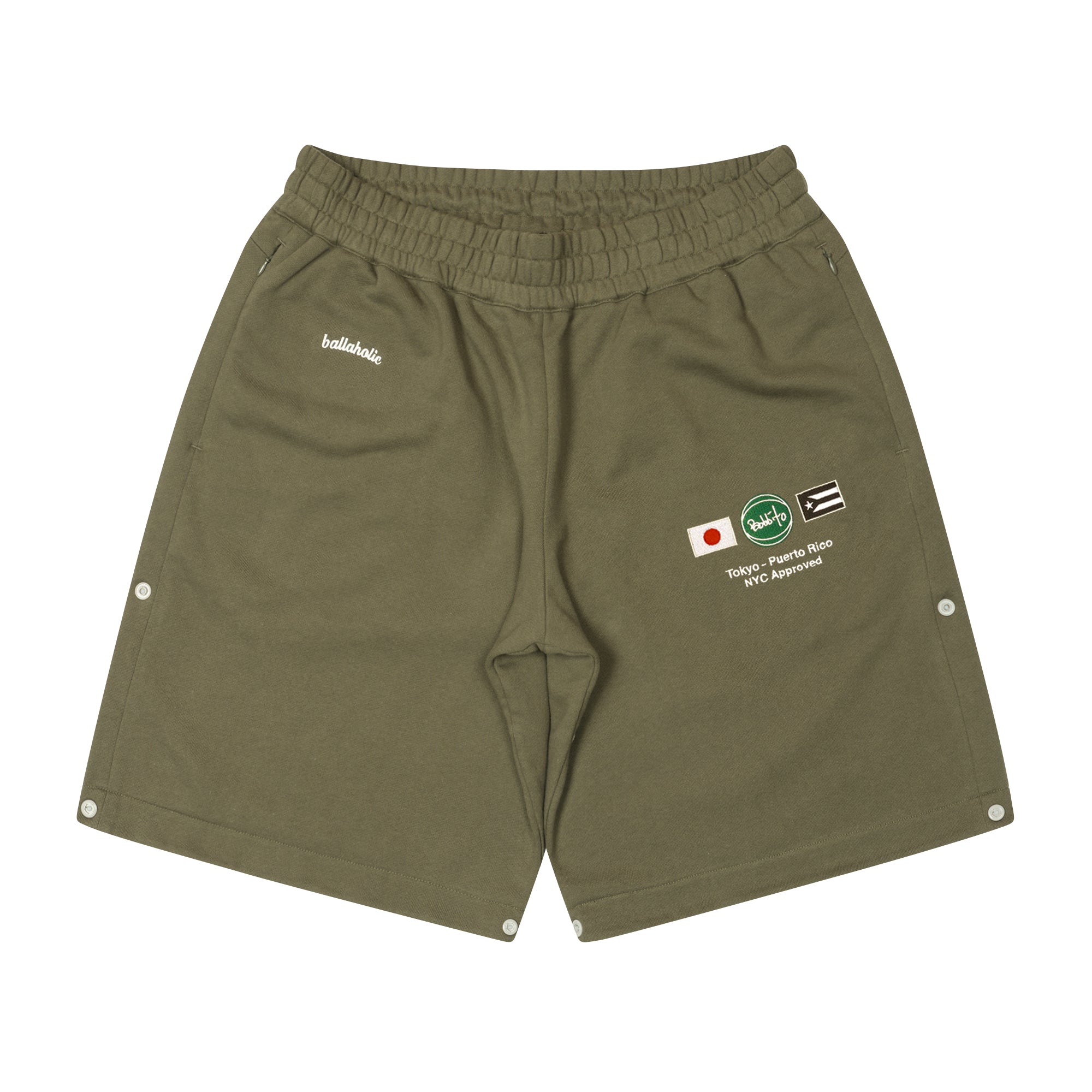 Bobbito x ballaholic 1990/2023 Hybrid Sweat Shorts (olive/olive)