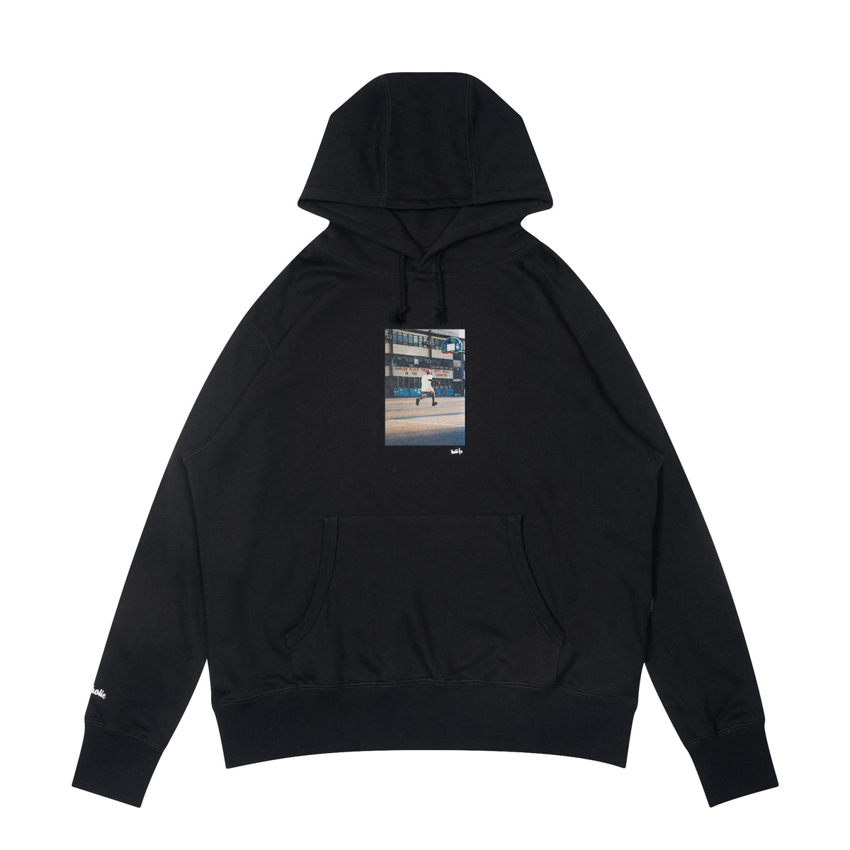 Bobbito x ballaholic Photo Sweat Hoodie -Harlem USA- (black 