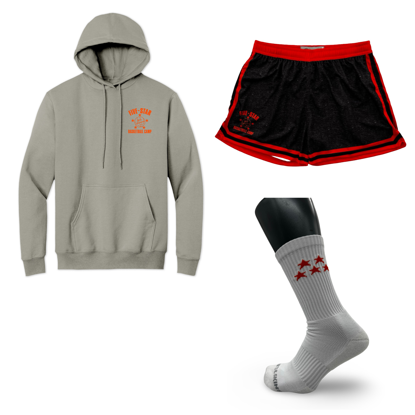Silver Bundle: Hoodie + Women's Short  + Sock