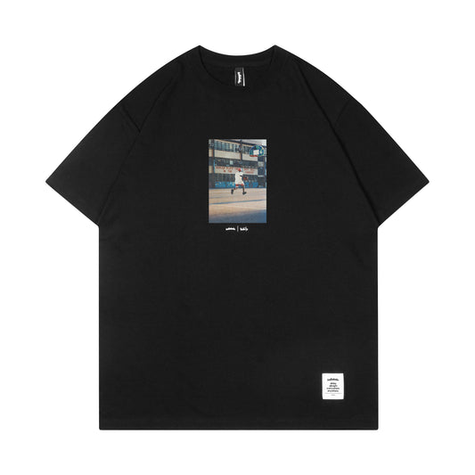 Bobbito x ballaholic Photo Tee -Harlem USA- (black)