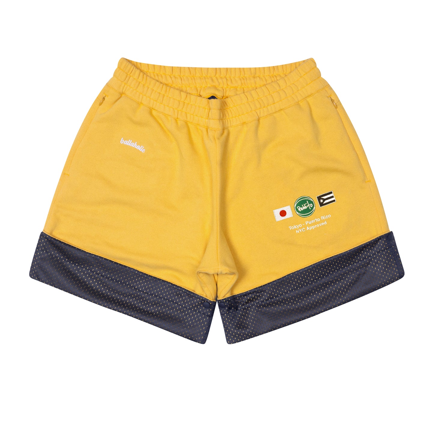 Bobbito x ballaholic 1990/2023 Hybrid Sweat Shorts (gold/navy)