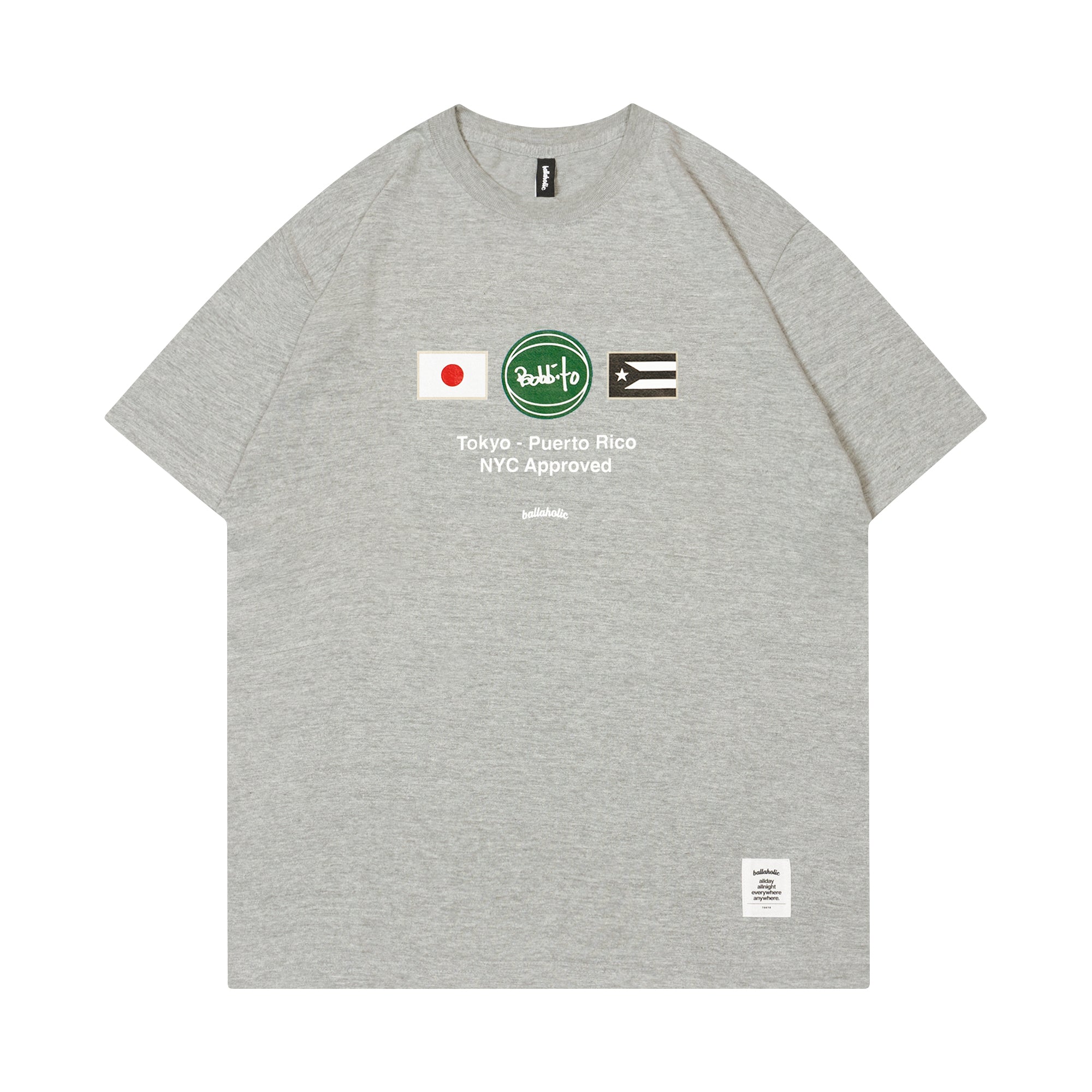 Bobbito x ballaholic Tee -BANDERA = KOKKI- (gray) – Buckets N Baskets