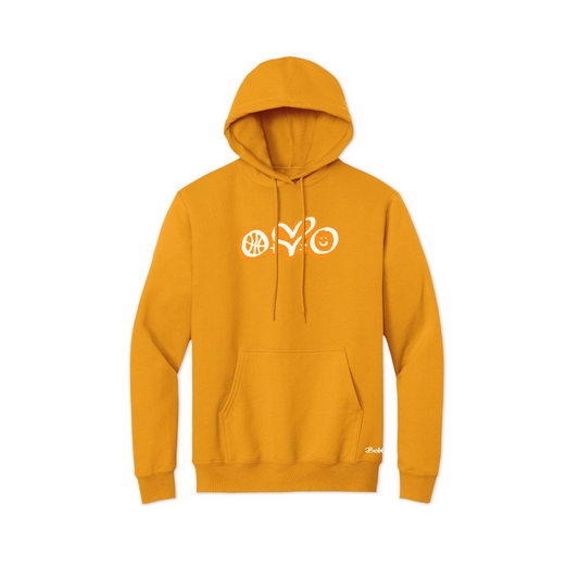 B-Ball Love Joy Hoodie in Gold Front