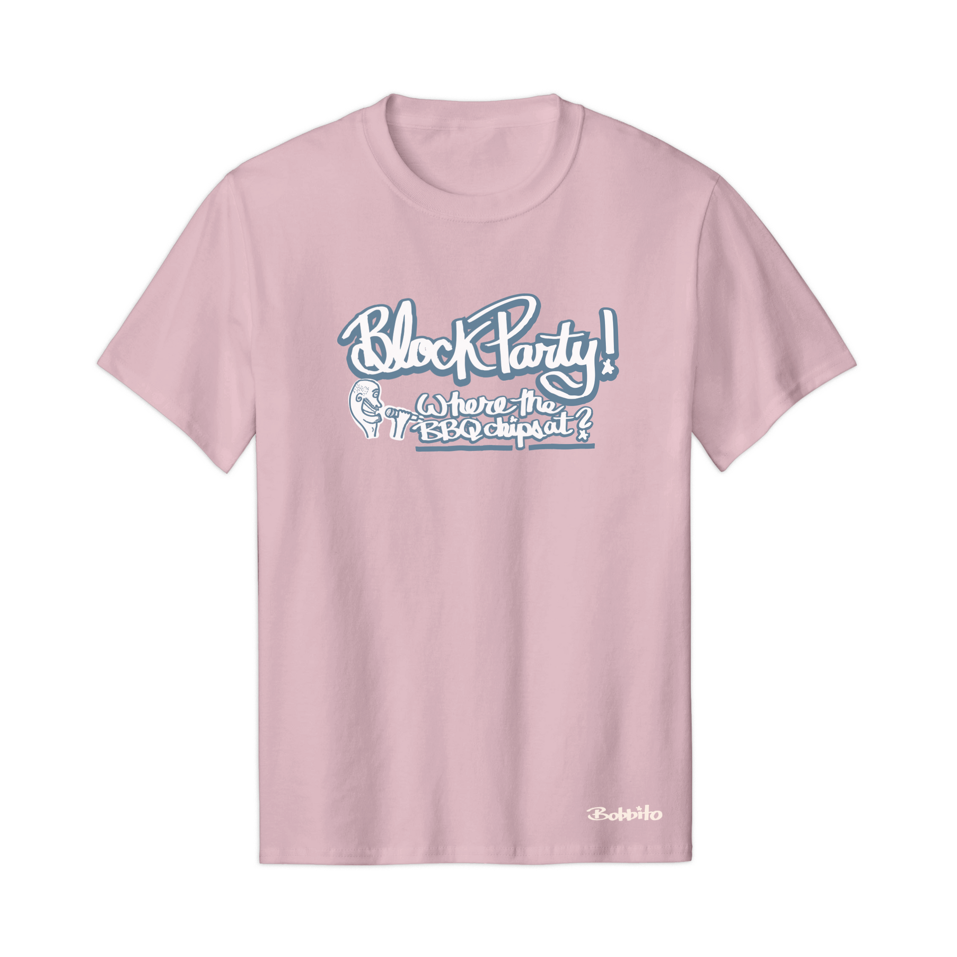 Block Party Tee (Pink) Front