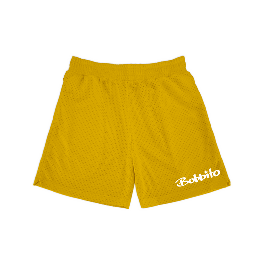 Bobbito Signature Mesh Short (Gold/White) Front