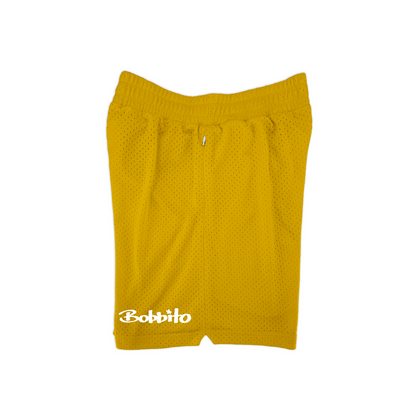 Bobbito Signature Mesh Short (Gold/White) Left Side