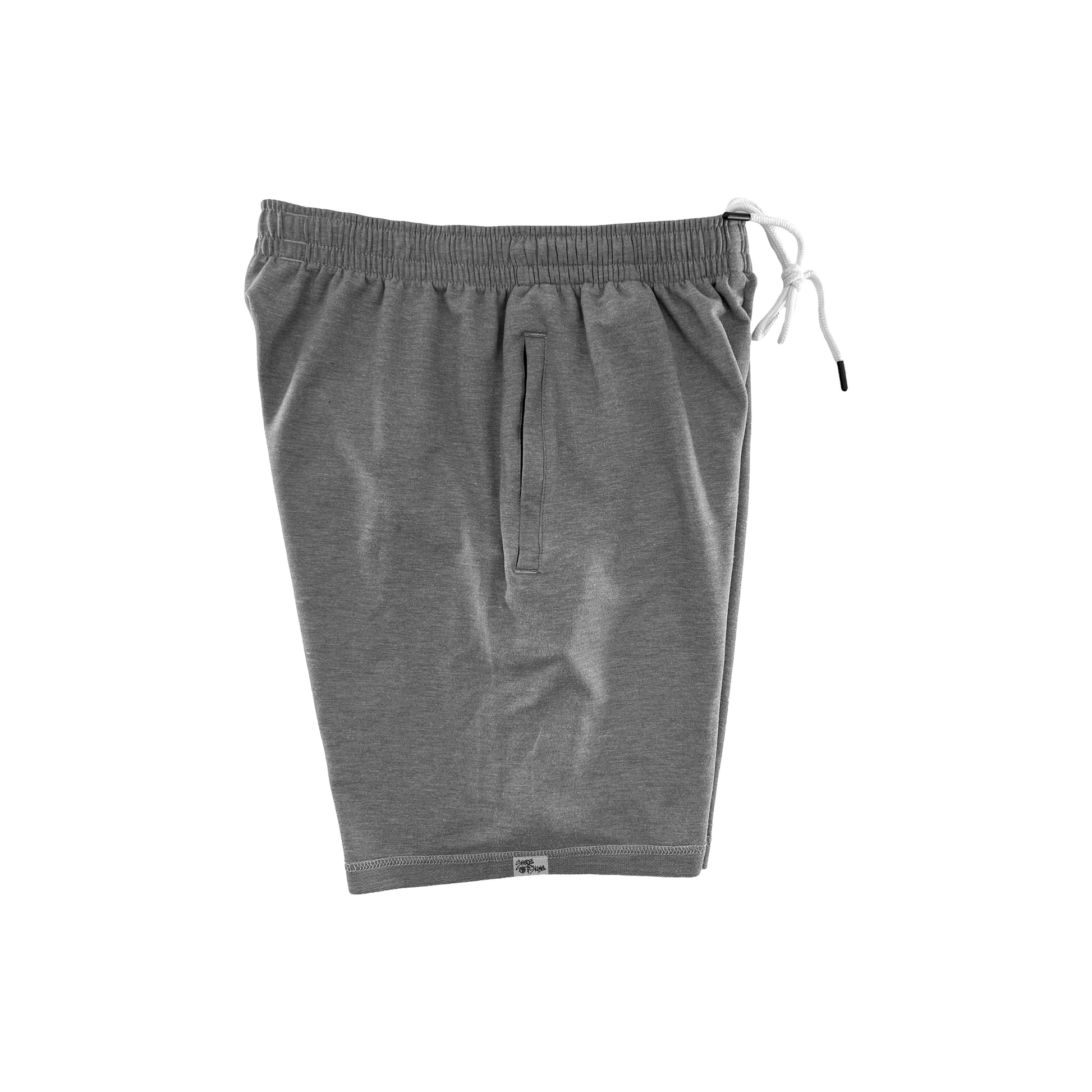 Shirts & Skins Basketball Hoop Icons Sweat Shorts in Grey Heather Right Side