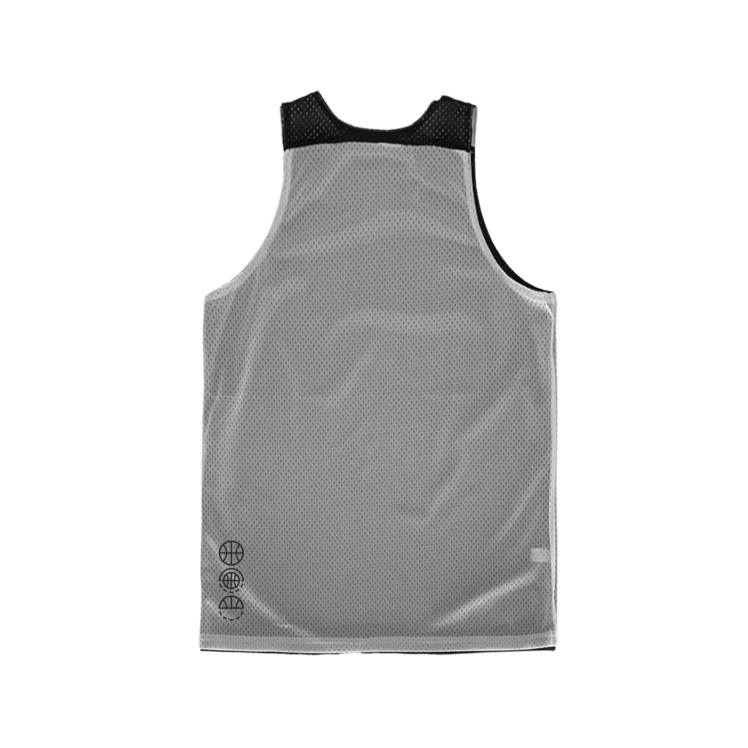 Shirts & Skins Hoop Icons Prospect Reversible Jersey (White/Black) Back