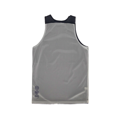 Shirts & Skins Basketball Hoop Icons Prospect Reversible Jersey (White/Navy) Back