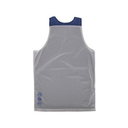 Shirts & Skins Basketball Hoop Icons Prospect Reversible Jersey (White/Royal) Back