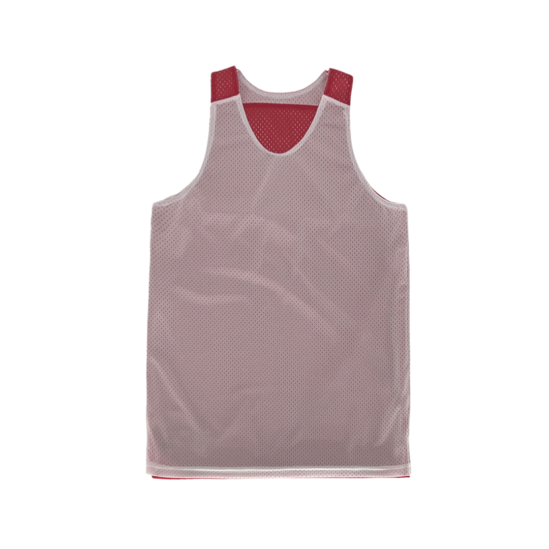 Shirts & Skins Basketball Hoop Icons Prospect Reversible Jersey (White/Scarlet) Front