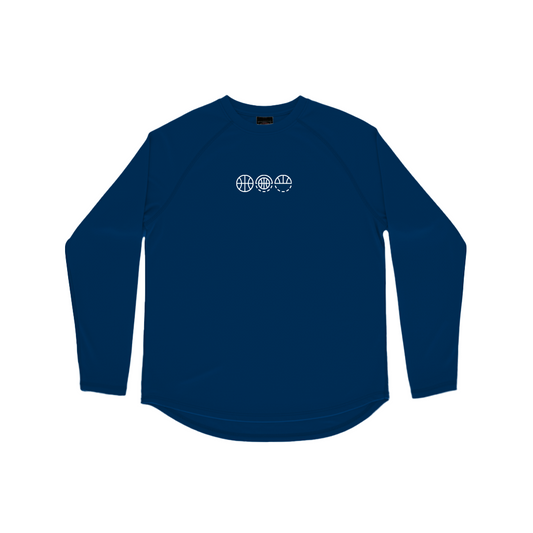 Shirts & Skins Basketball Hoop Icons Legacy Training Shirt in Navy