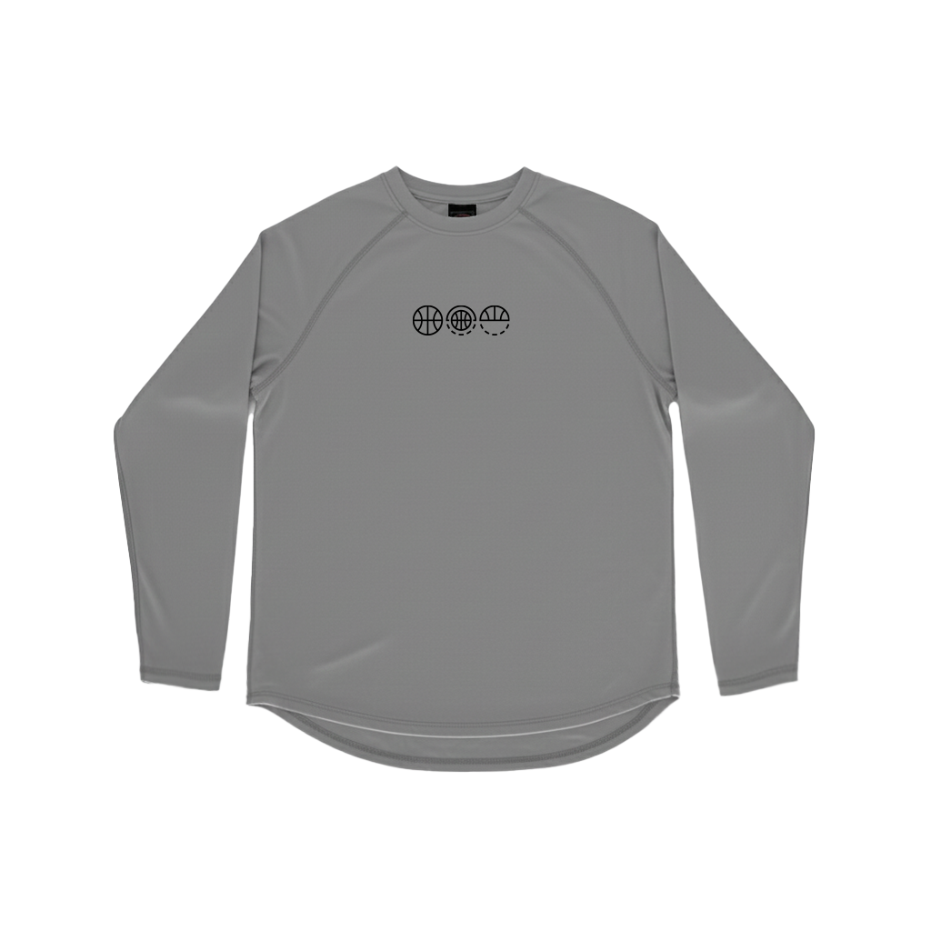 Shirts & Skins Basketball Hoop Icons Legacy Training Shirt in Silver