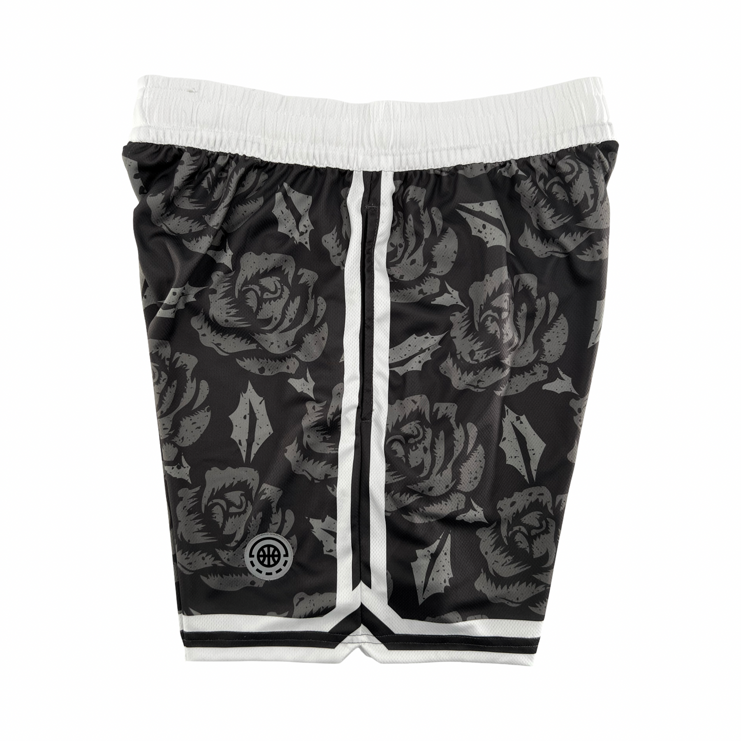 Shirts & Skins OG Side Stripe Rose Short (Graphite/White) Right Side