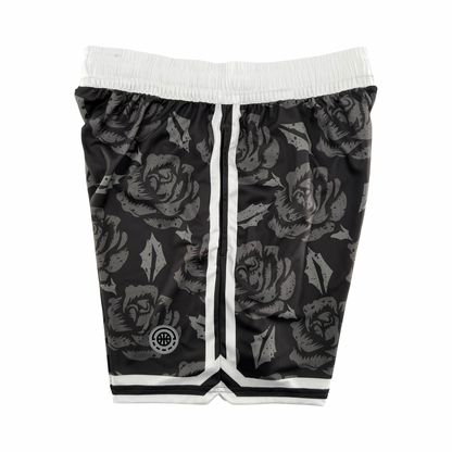 Shirts & Skins OG Side Stripe Rose Short (Graphite/White) Right Side