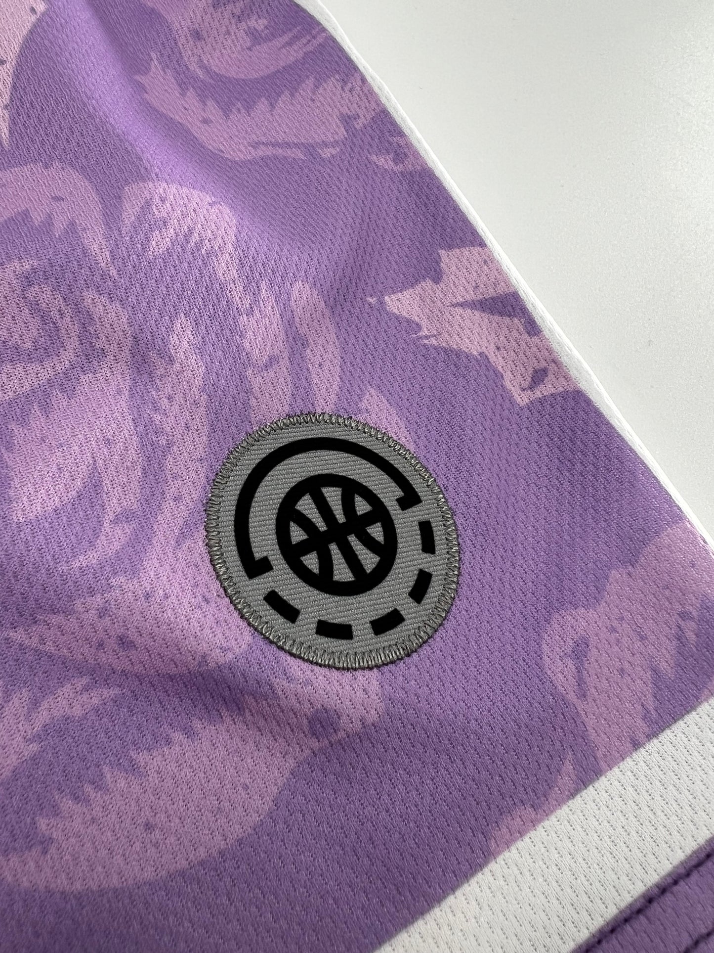 Shirts & Skins OG Side Stripe Rose Short (Violet/White) Back