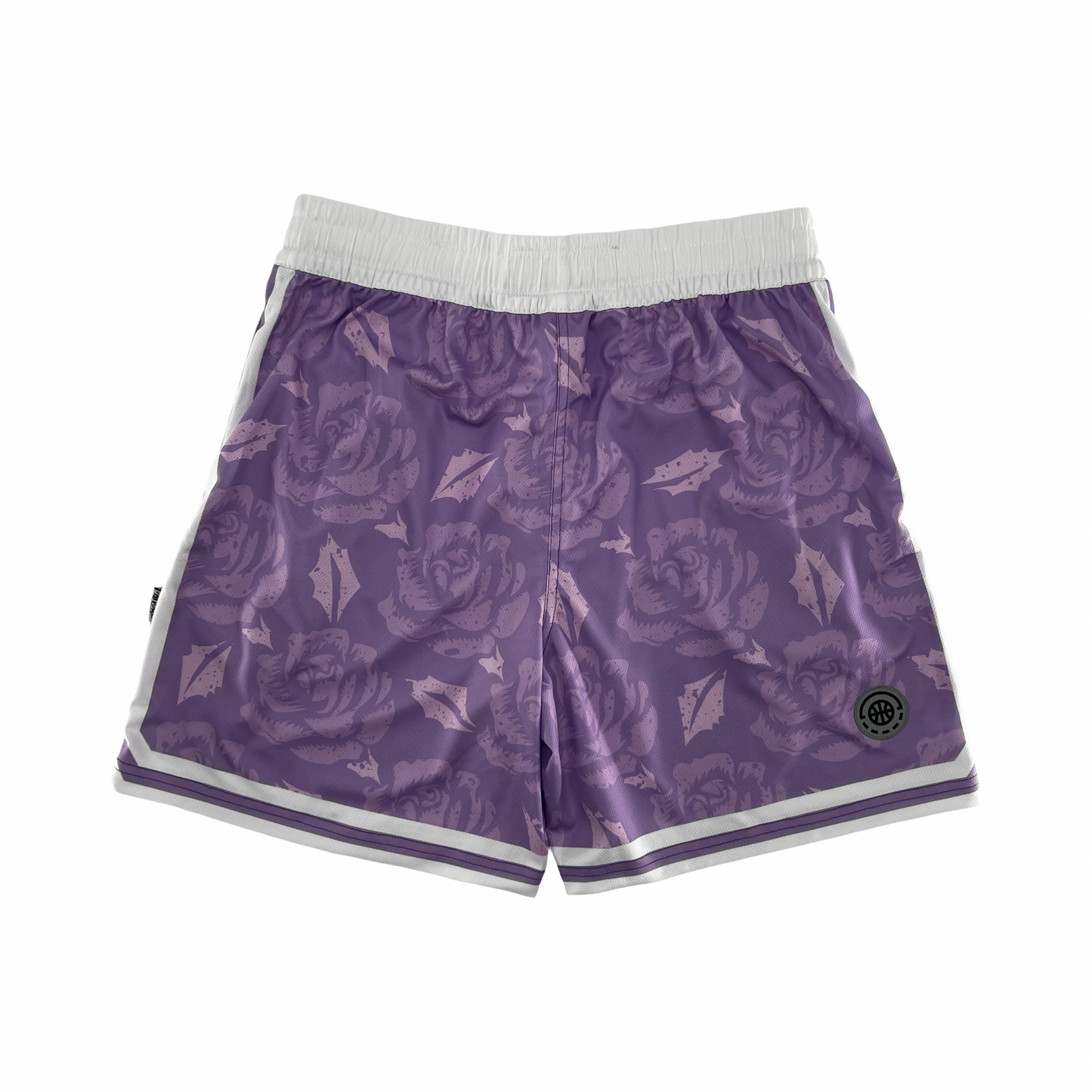Shirts & Skins OG Side Stripe Rose Short (Violet/White) Back