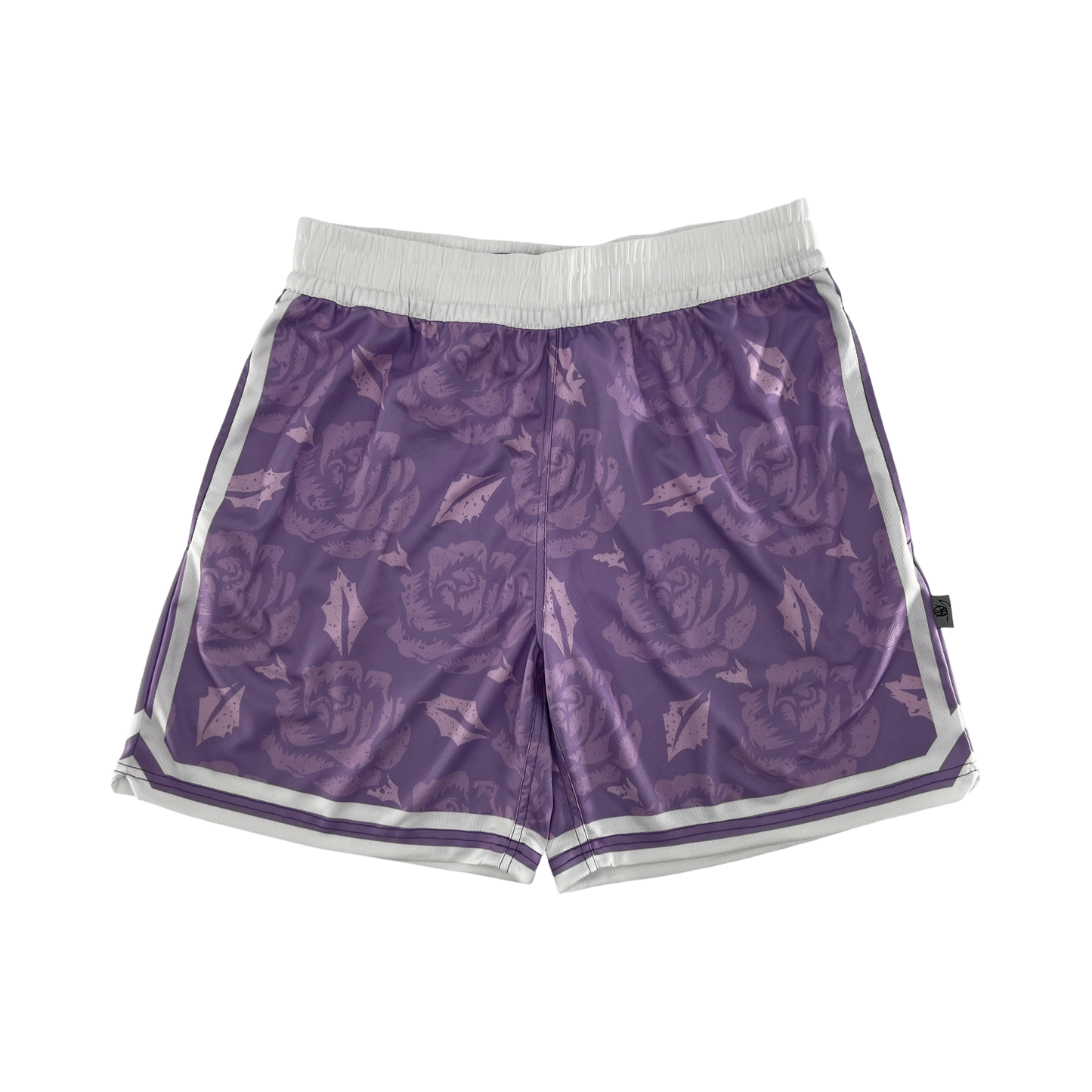Shirts & Skins  OG Side Stripe Rose Short (Violet/White) Front
