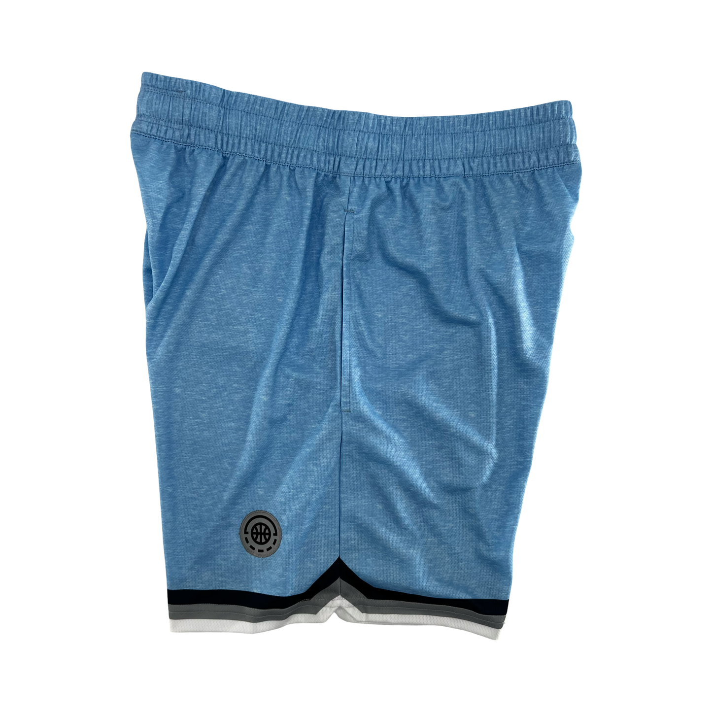 Shirts & Skins OG Stripe Heather Short (Carolina Heather/Navy/Grey) Right Side
