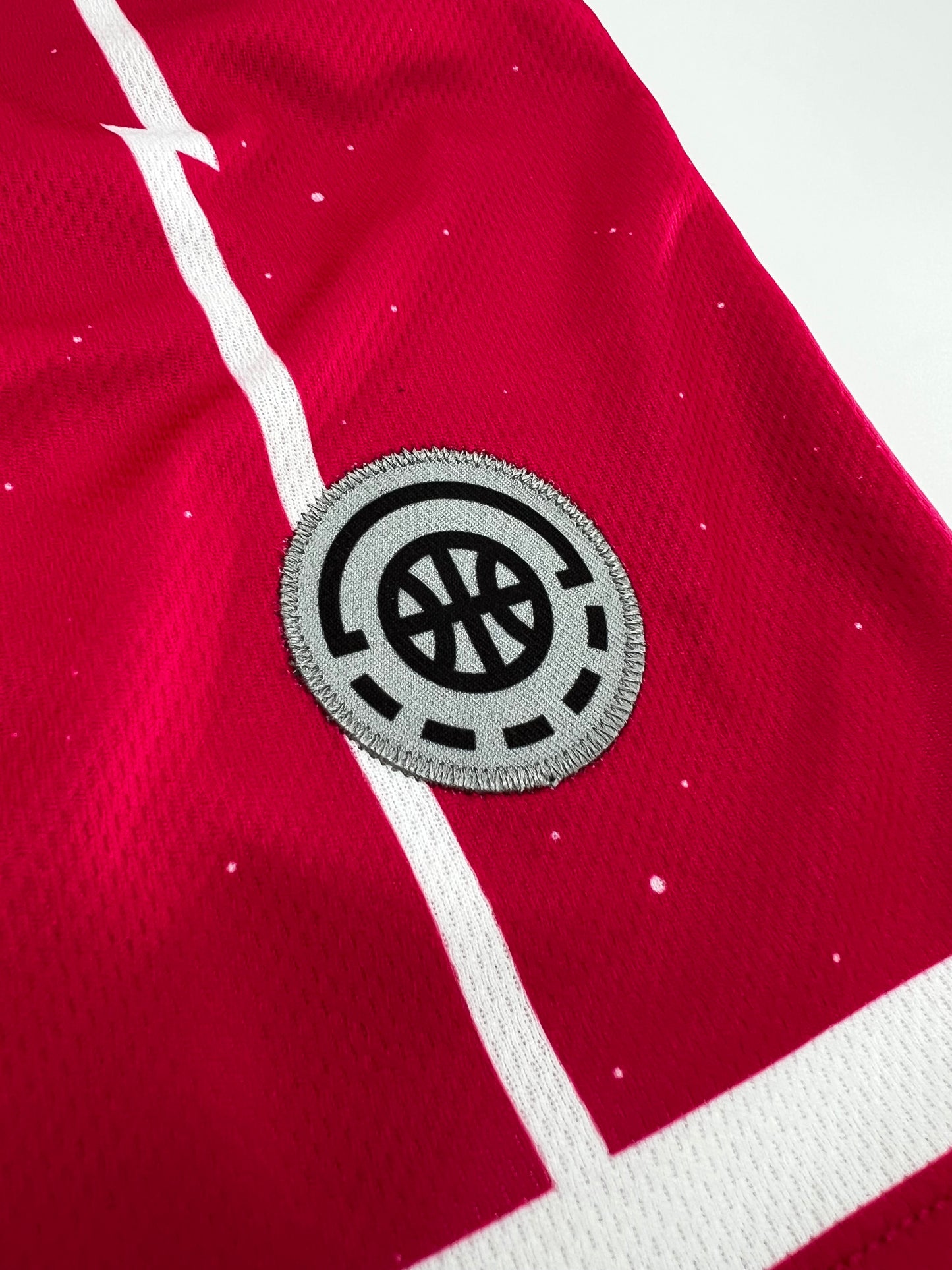 Shirts & Skins Raptors Space Short (Fuchsia/White) Close-up