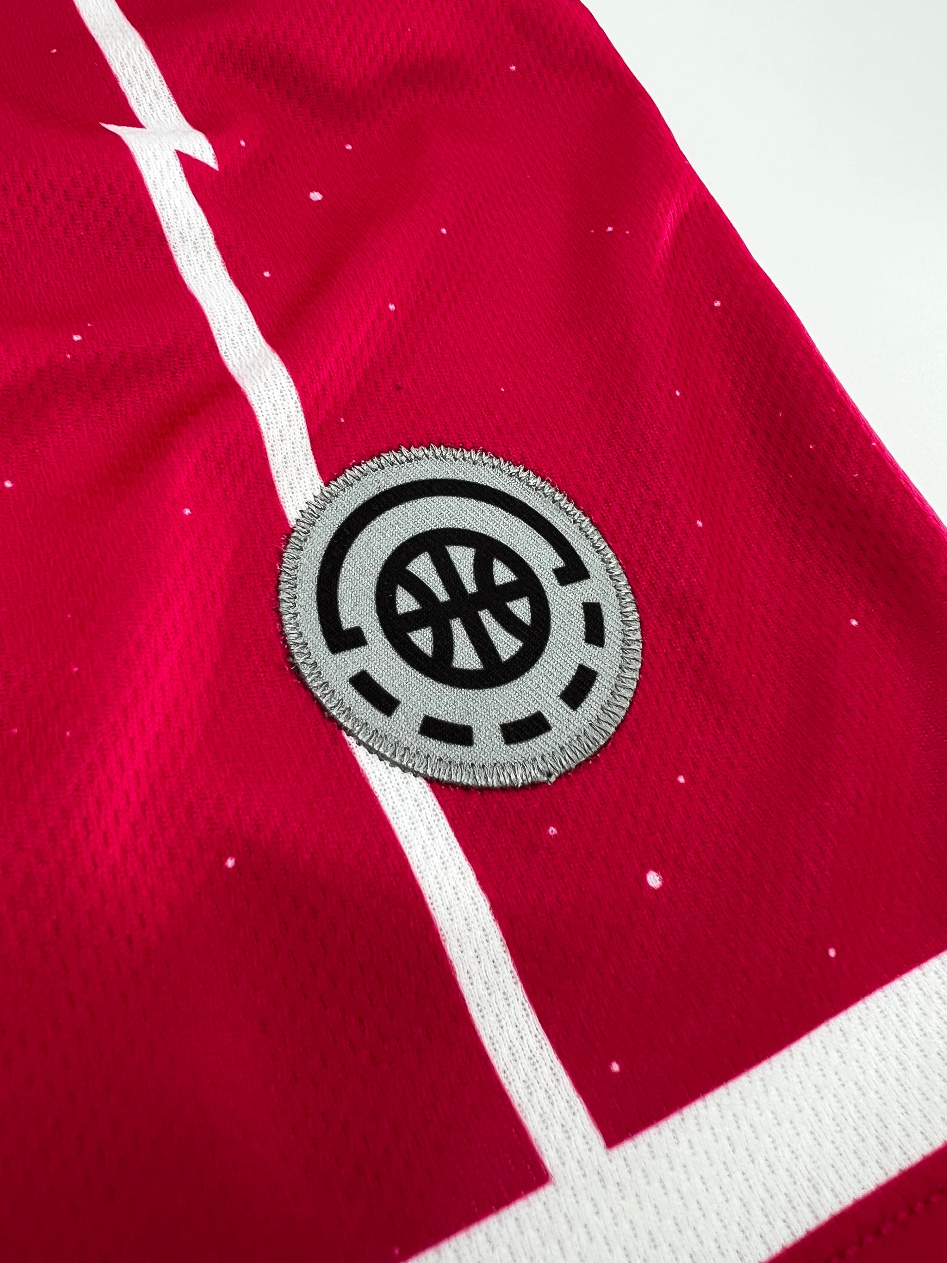 Shirts & Skins Raptors Space Short (Fuchsia/White) Close-up