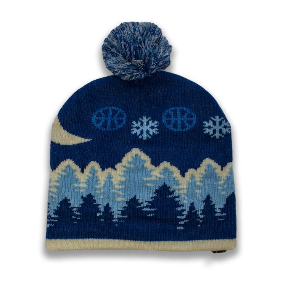 Shirts & Skins Basketball Winter Hoop Tree Pom Beanie