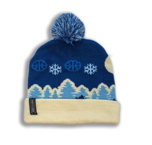 Shirts & Skins Winter Hoop Tree Pom Beanie (Cuff)