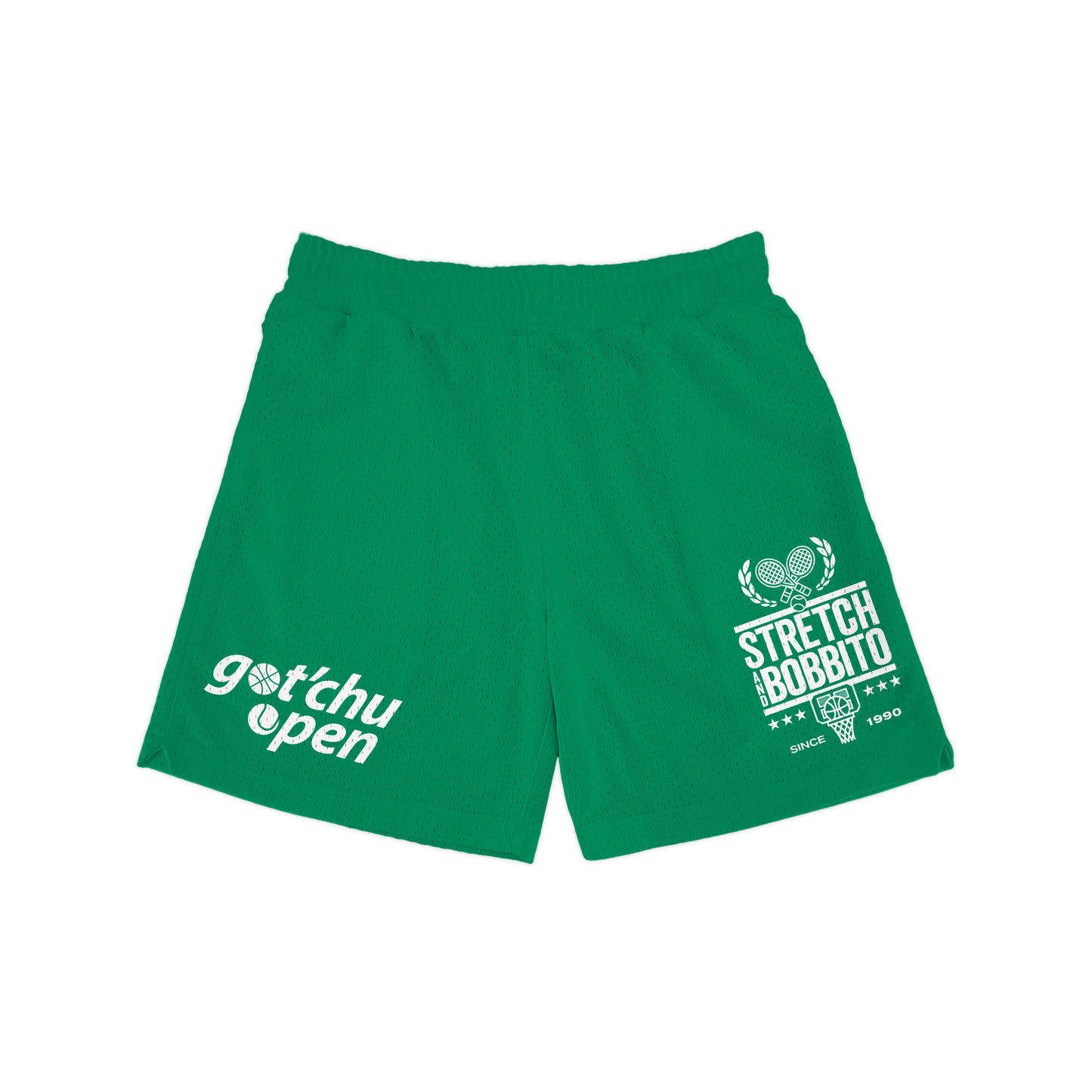 Stretch and Bobbito Got’Chu Open Court Mesh Short (5” Inseam) Front