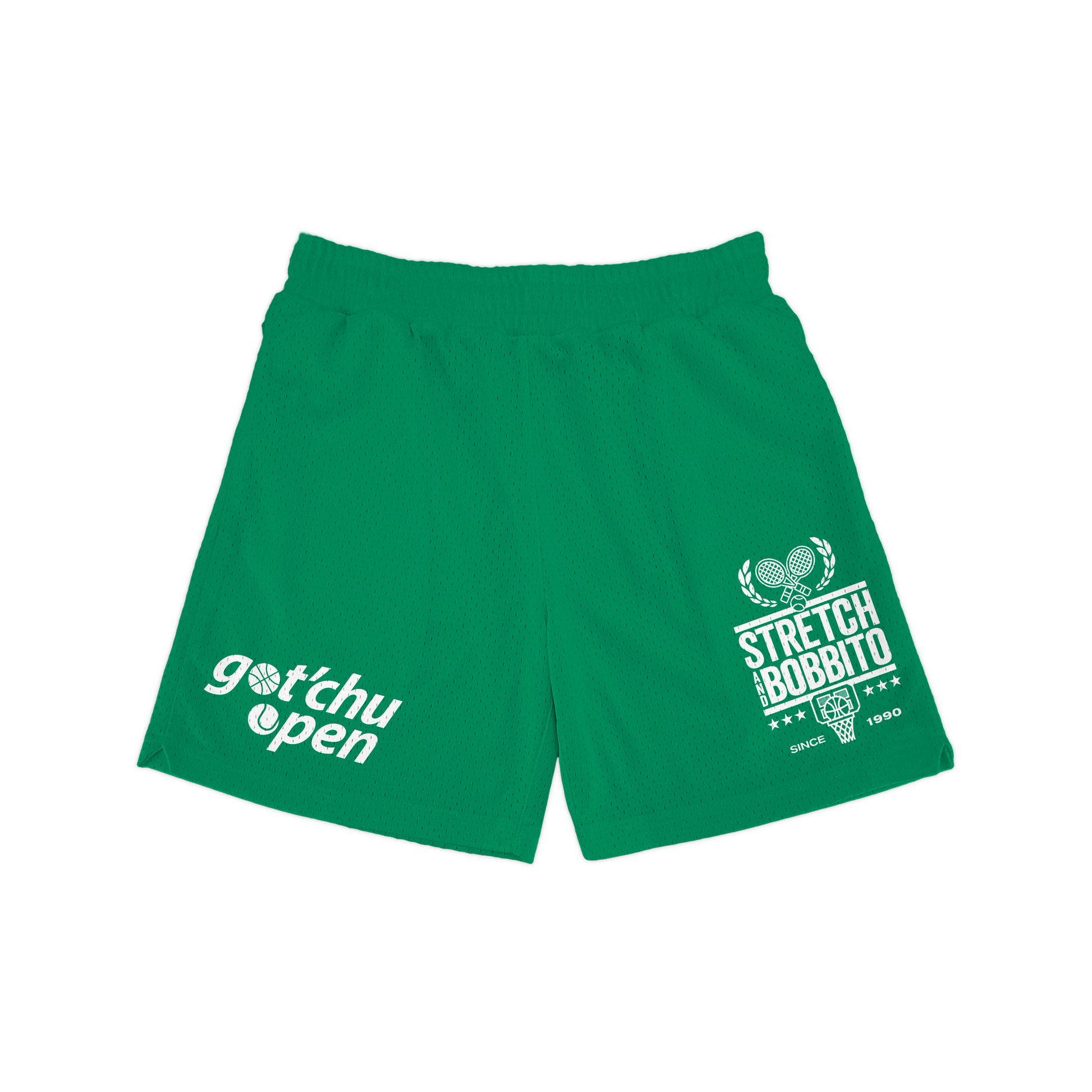 Stretch and Bobbito Got’Chu Open Court Mesh Short (5” Inseam) Front
