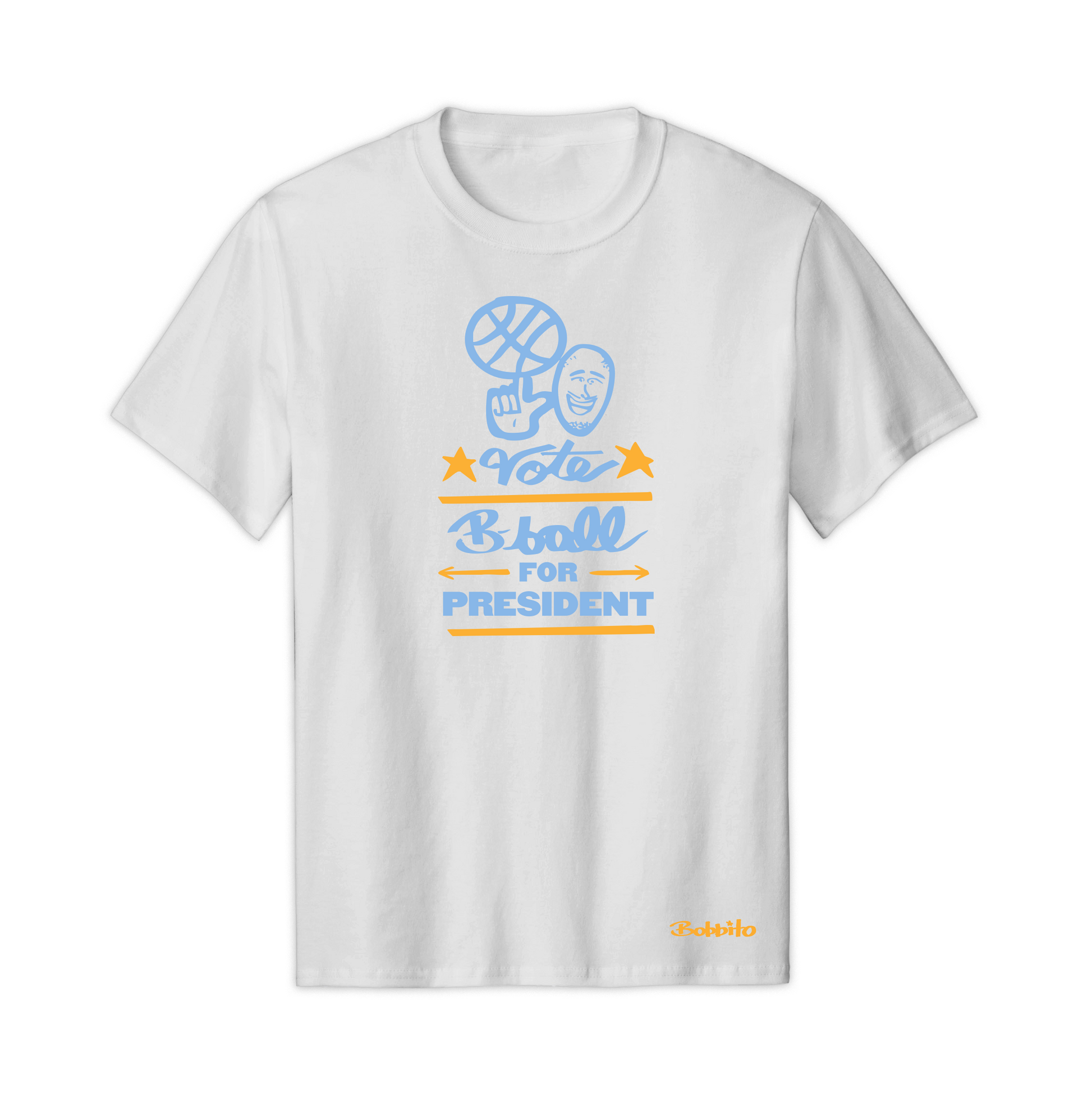 Vote B-Ball for President Tee (White) Front